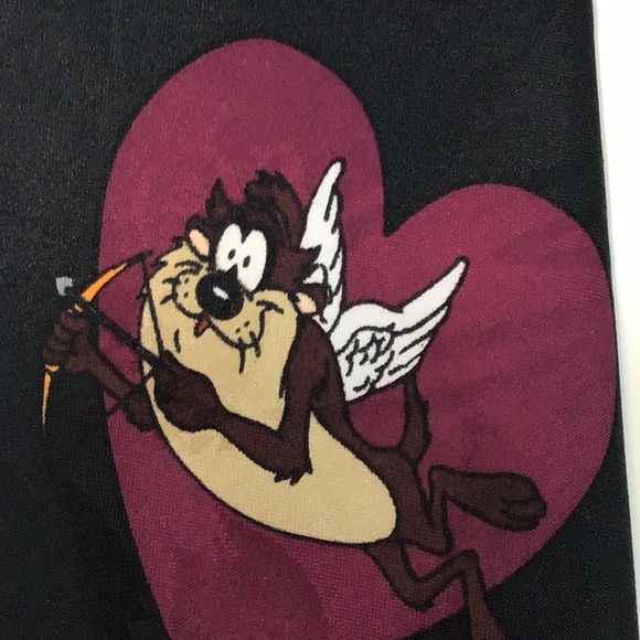 Looney Tunes Heart Cupid Angel Wings Arrow Love Red Hearts Cartoon Character Tie - Picture 6 of 13